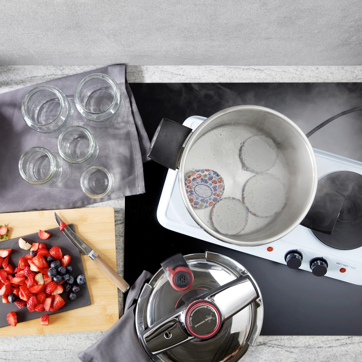 Befőttesüvegszett Basic - Konventionell, üveg/fém (29/19/14cm)