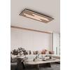 LED-TAKLAMPA PANI - svart/ekfärgad, Modern, metall/trämaterial (72/26,5/5,5cm) - Mömax