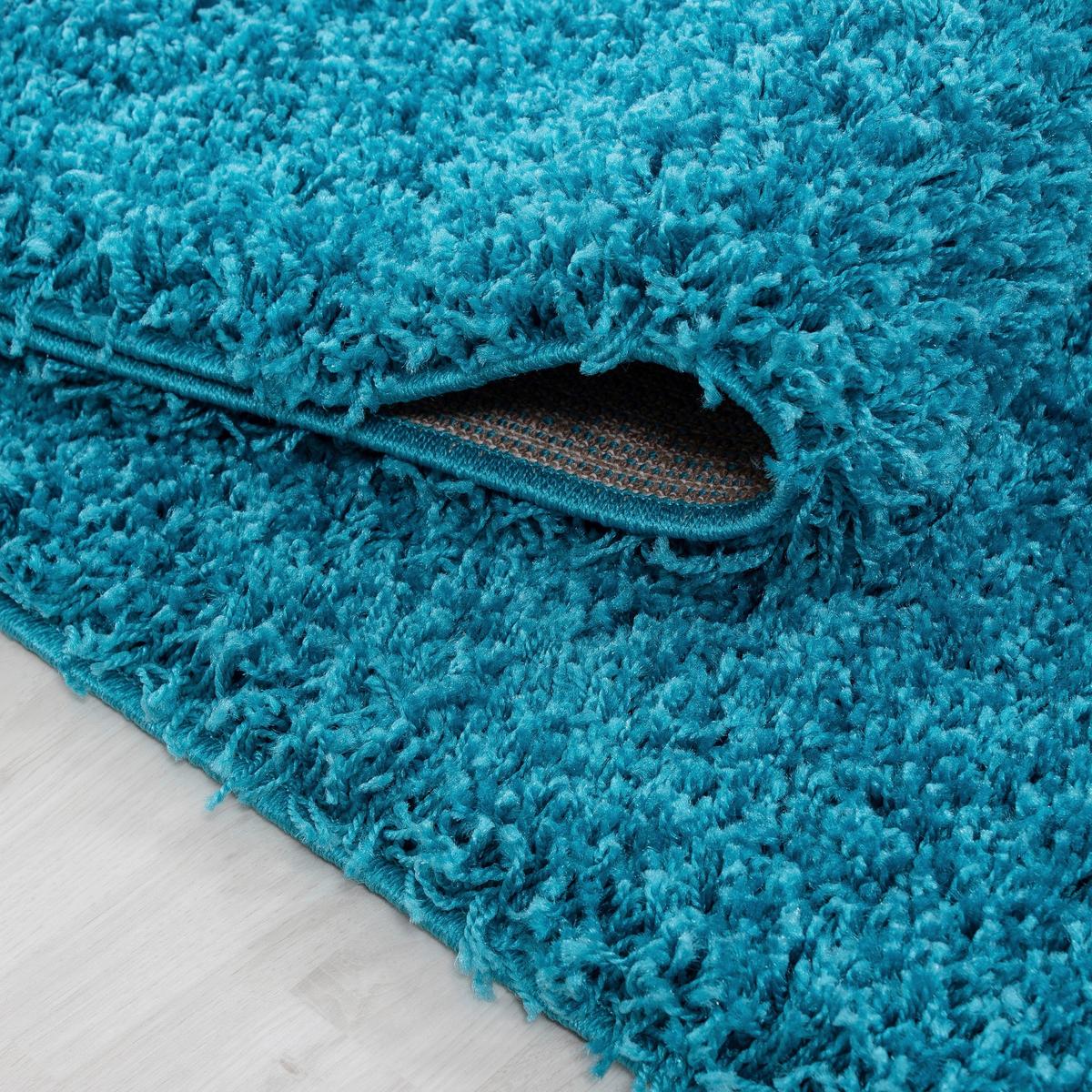 Hochflorteppich Life Türkis Ø ca. 200cm - Türkis, KONVENTIONELL, Textil (200cm) - Novel