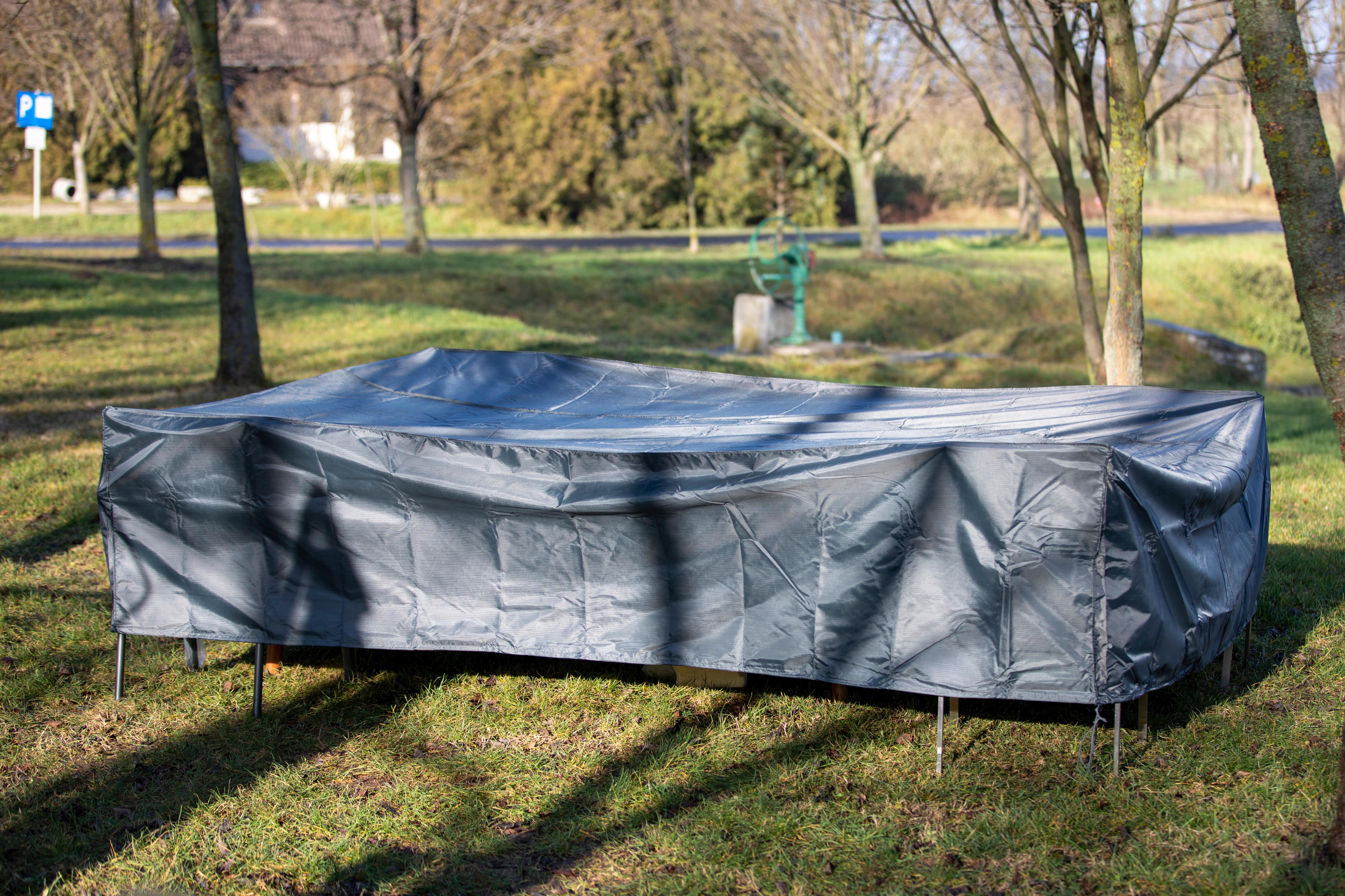 Zaščitna Prevleka Air, 295x210x70cm, Antracit - antracit, Basics, tekstil (295/210/70cm)