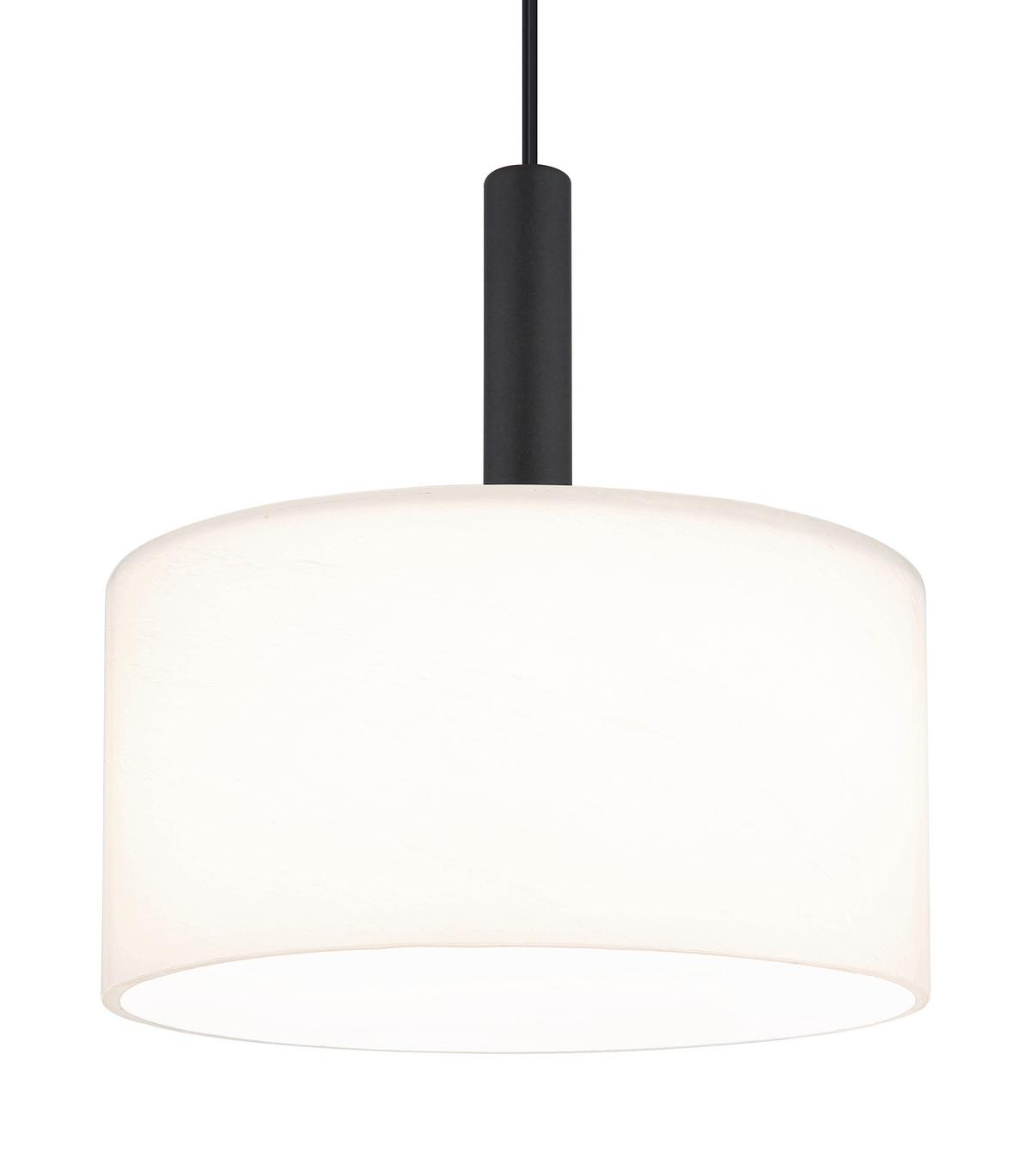 LED-HÄNGELEUCHTE 16052 TRENTON - Weiss/Schwarz, Design, Glas/Kunststoff (20/150cm) - Globo