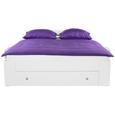Pat Azurro 180 - alb, Modern, compozit lemnos (180/200cm) Pat Azurro 180 - alb, Modern, compozit lemnos (180/200cm)