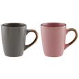 Kaffeebecher Maisie in verschiedenen Farben - Rosa/Grau, MODERN, Keramik (9/10cm) Kaffeebecher Maisie in verschiedenen Farben - Rosa/Grau, MODERN, Keramik (9/10cm)