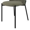 STOL ZOEY - grön/svart, Modern, metall/trä (48/79/61cm) - Bessagi Home