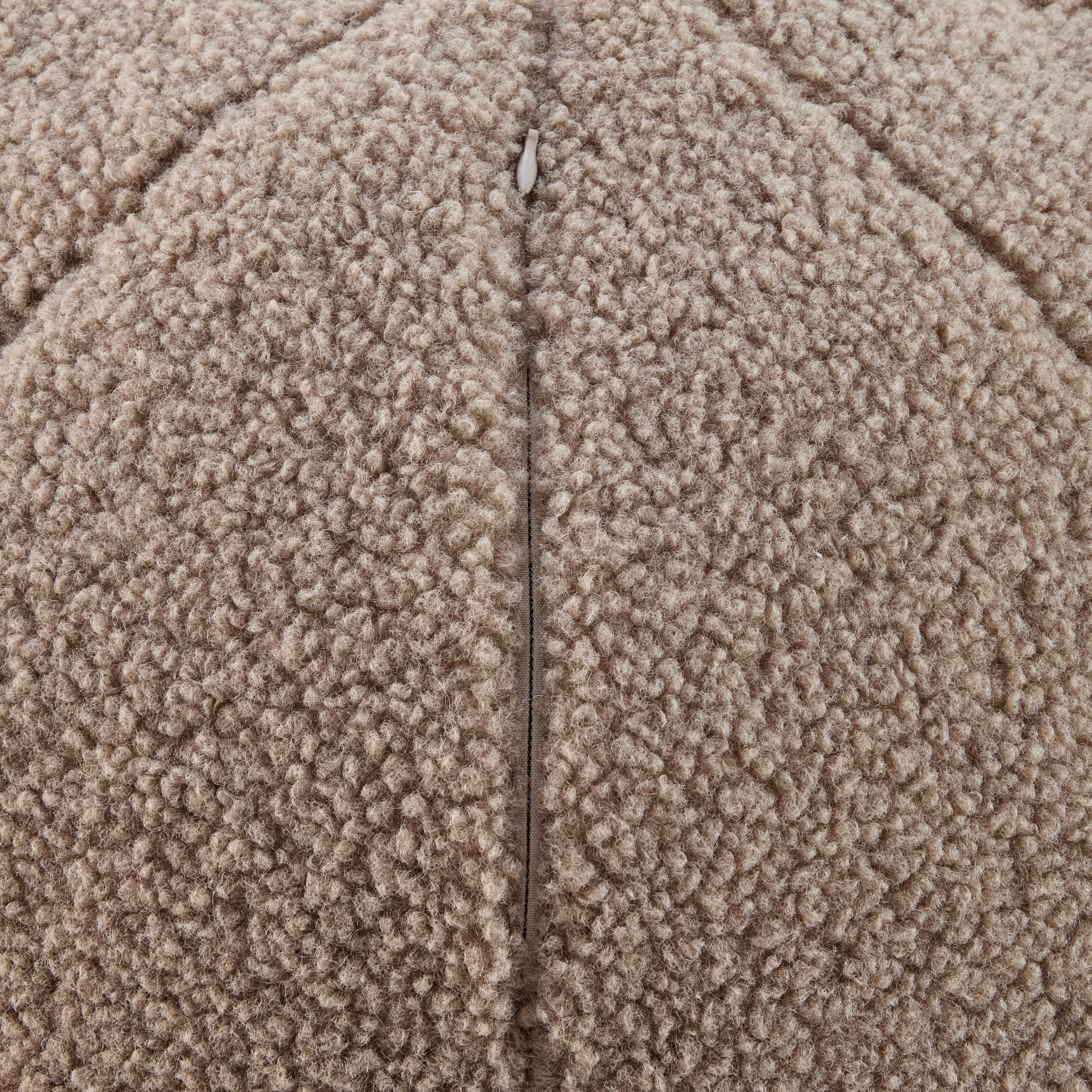 SITTPUFF TED - taupe, textil (45cm) - Mömax