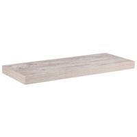 PÓŁKA ŚCIENNA SIMPLE - biały/dębowy, Design, materiał drewnopochodny (60/3,8/23,5cm) - Carryhome