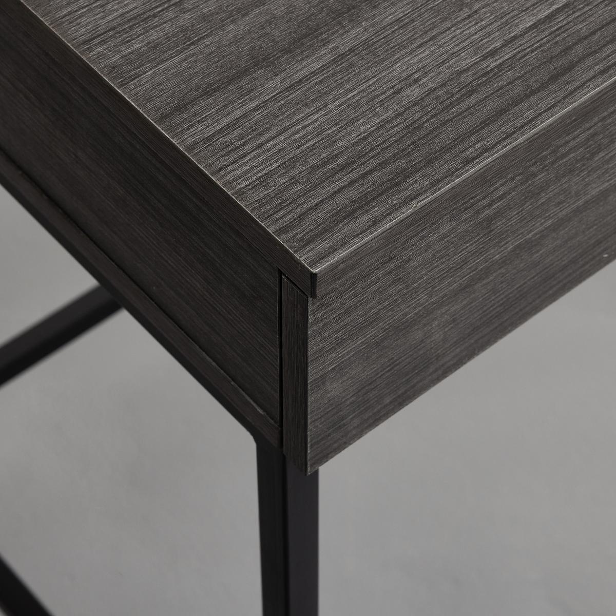 BIURKO CARA - czarny/szary, Modern, metal (120/50/76cm) - Bessagi Home
