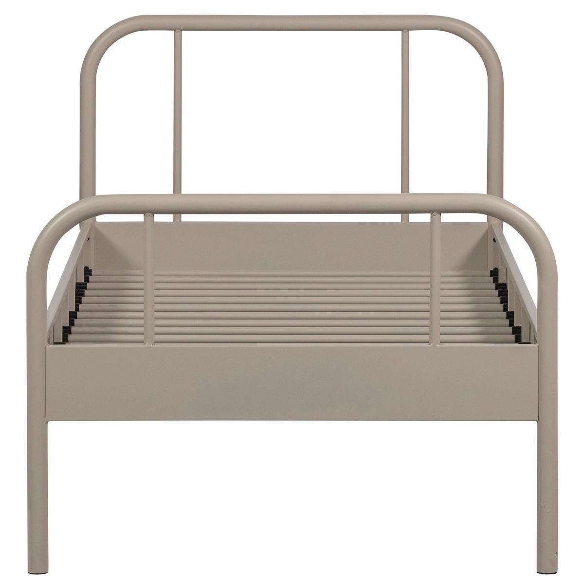 Metallbett Mata Sandfarben ca. 90x200 cm - Sandfarben, Basics, Metall (90/200cm) - MID.YOU