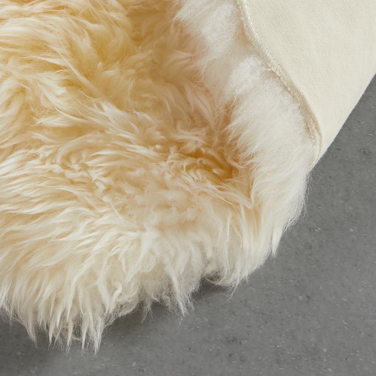 Schaffell Emma in Weiß ca. 60x45cm - Weiß, Textil (45/60cm) - Modern Living