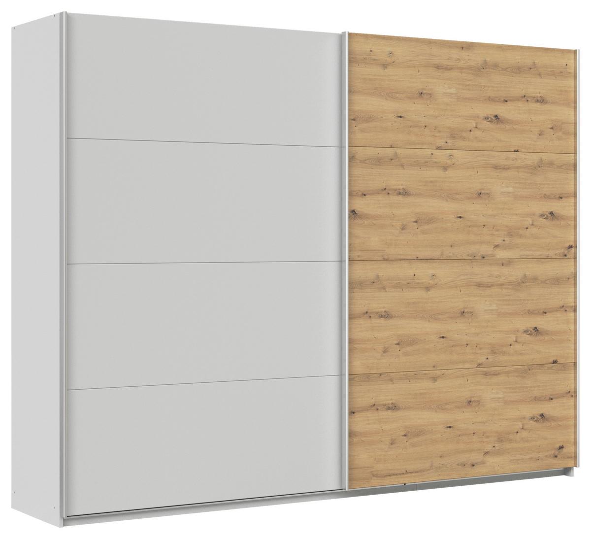 DULAP USI CULISANTE FELDKIRCH - gri deschis/stejar Artisan, Modern, material pe bază de lemn (271/210/62cm)