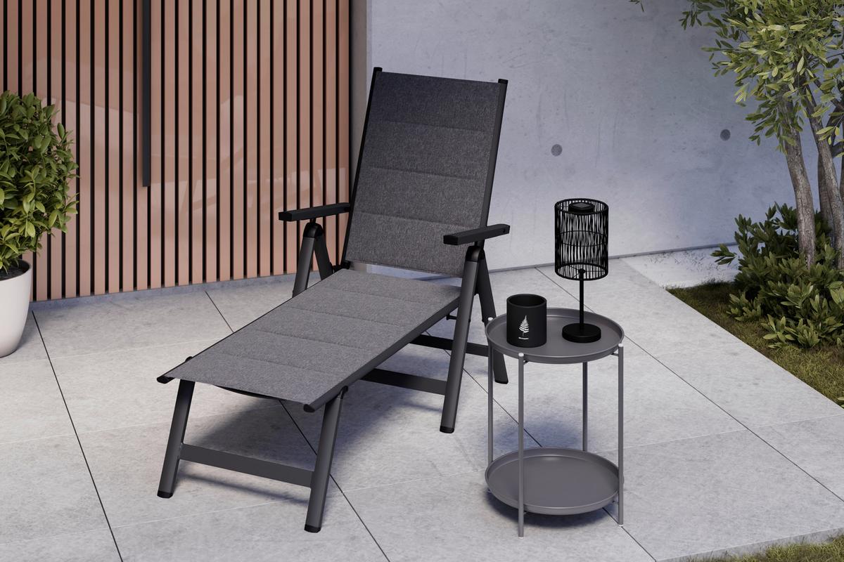 Gartenliege Werner Grau Aluminium online kaufen mömax