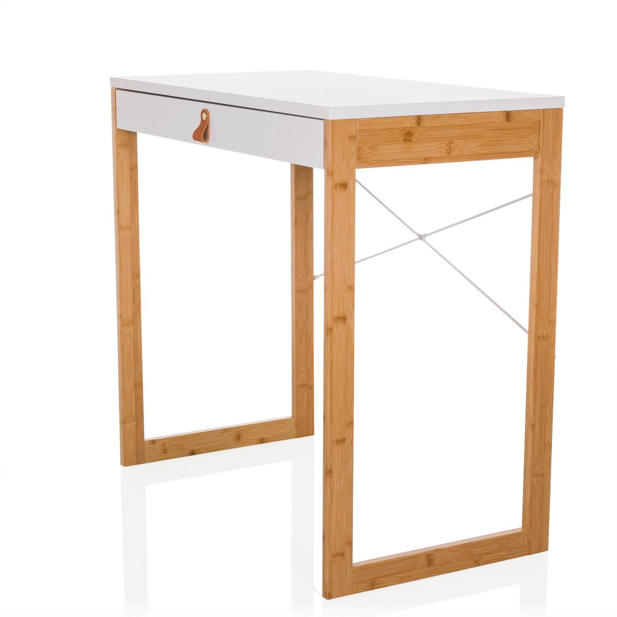 Pisalna Miza Tarolo, Bela - bela, Moderno, leseni material/les (80/75/42cm) - MID.YOU