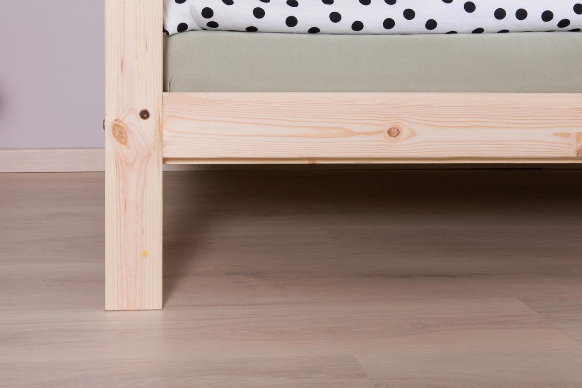 Stauraumbett Holz Fußball ca. 97x213 cm Kiefer - Naturfarben, MODERN, Holz (90/200cm) - MID.YOU