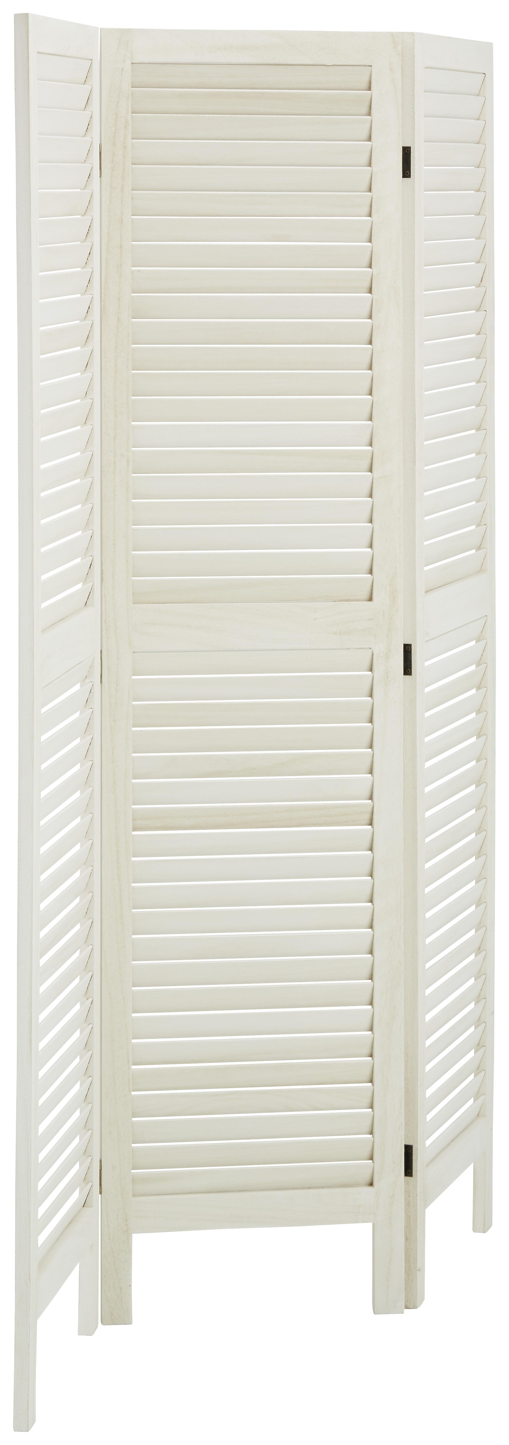 SKÄRMVÄGG LAVAL - vit, Romantik / Lanthus, trämaterial/trä (120/170/1,8cm) - Mömax