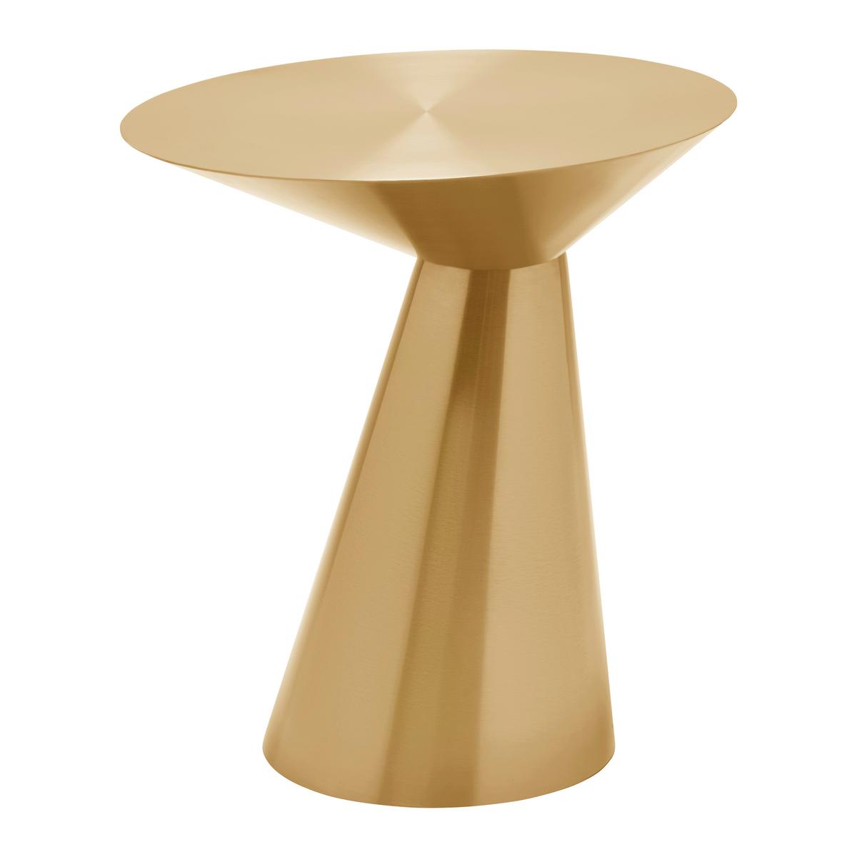 Masă auxiliară KACY -TREND- - auriu, Romantik / Landhaus, metal (40/45/40cm) - Premium Living