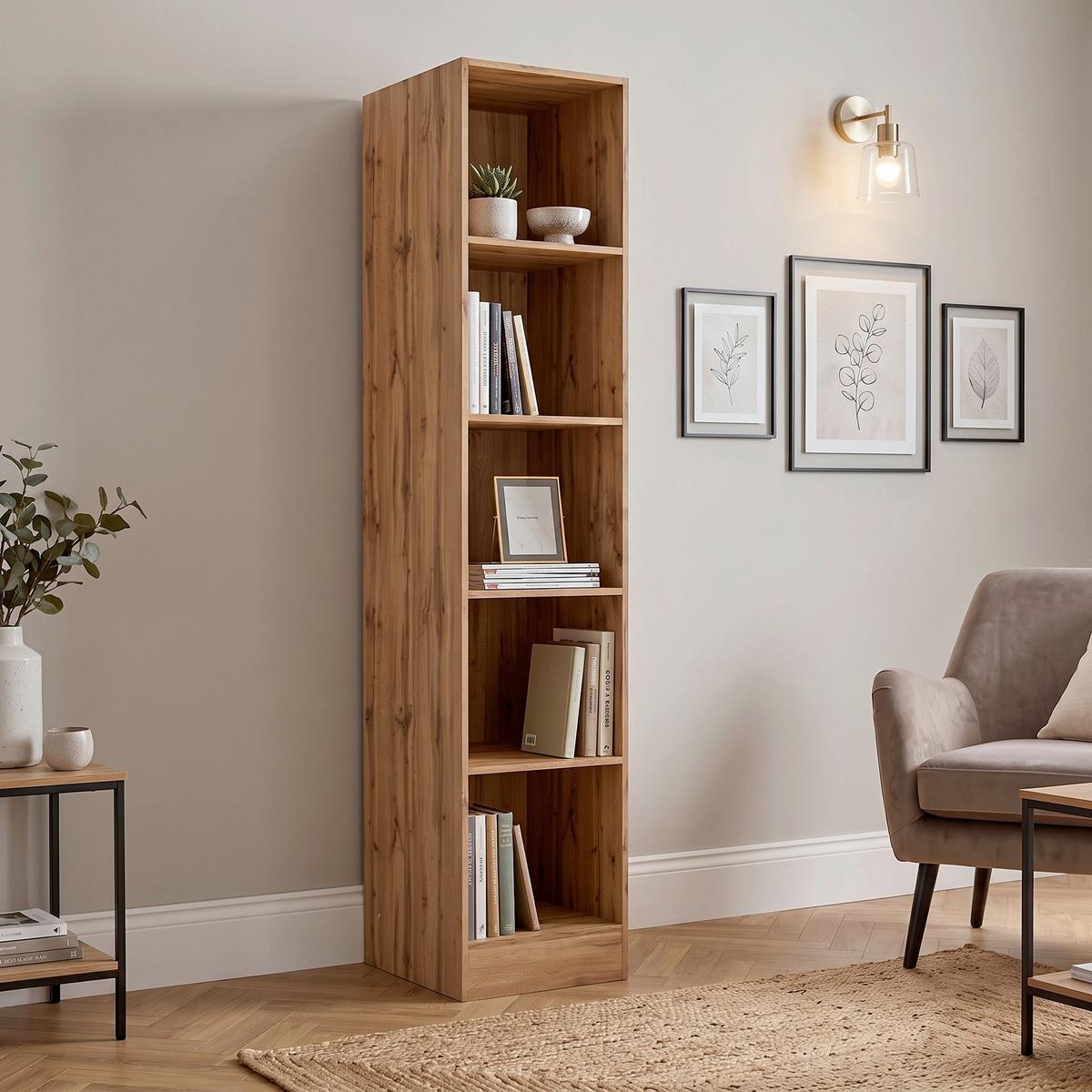 Regal Meran ca. 30x200x60 cm Eiche Wotan - Eiche Wotan, LIFESTYLE, Holzwerkstoff (30/200/60cm) - Held