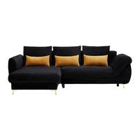 Coltar ALANTIS LUX - auriu/negru, Lifestyle, lemn/metal (175/90/263cm) - Mömax
