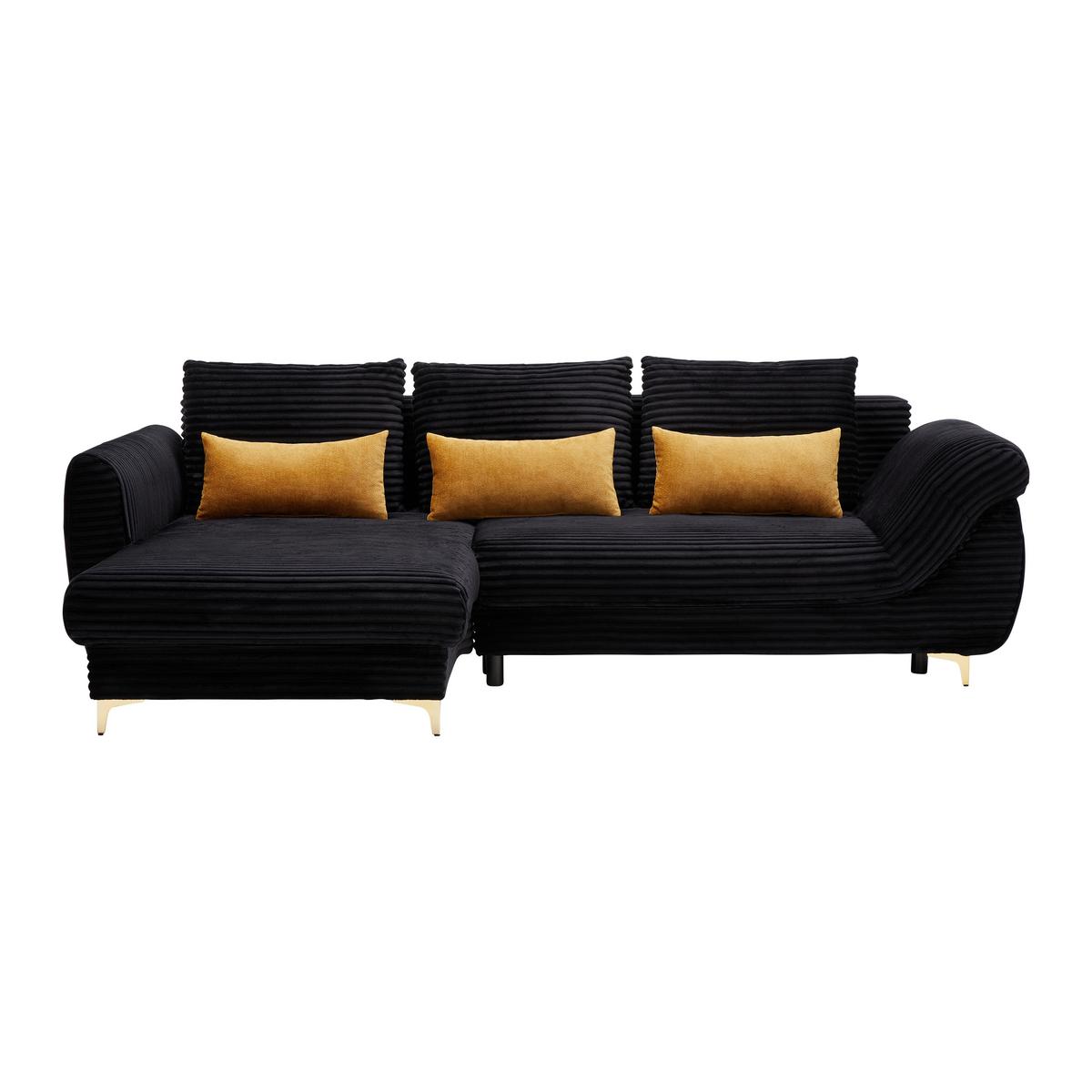 Coltar ALANTIS LUX - auriu/negru, Lifestyle, lemn/metal (175/90/263cm) - Mömax
