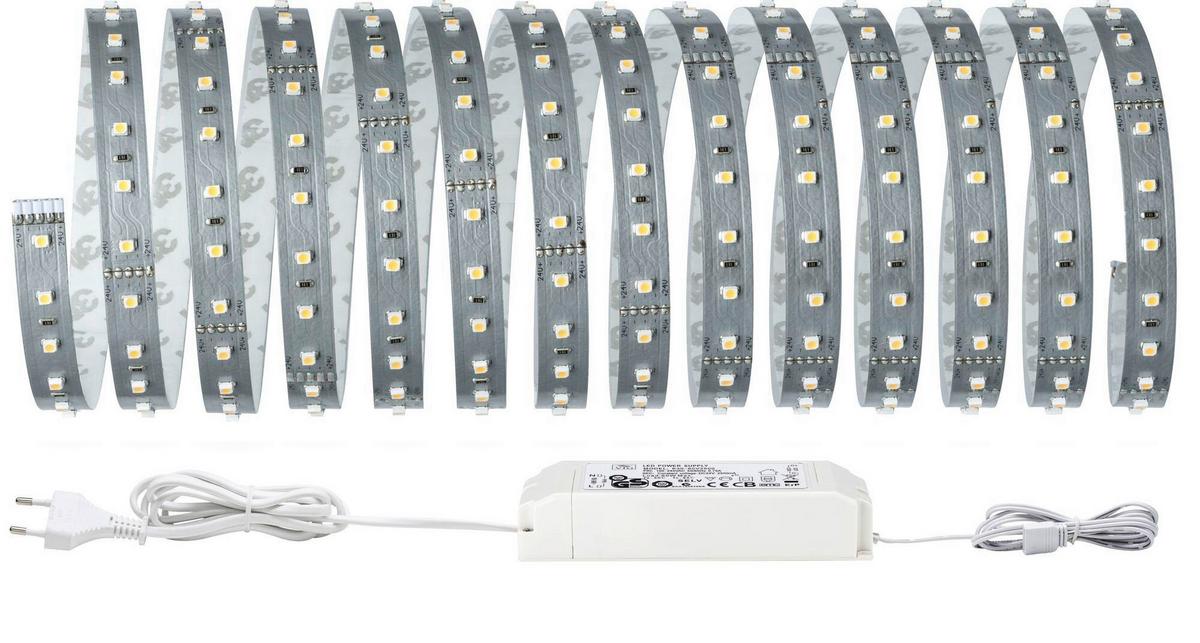 LED-Strip 70605 in Silberfarben max. 28 Watt - Silberfarben, Basics, Metall (500-1300cm) - Paulmann