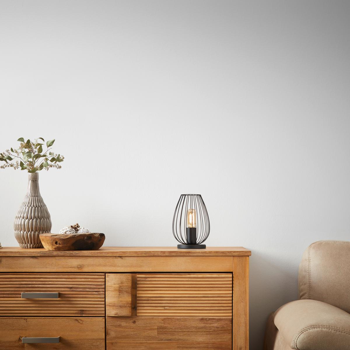 Asztali Lámpa Dioder - fekete, Lifestyle, fém (16/23cm) - Mömax