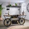 BARTAFEL CRUISER SLOW RIDE - Zwart/Goudkleuren, Lifestyle, Hout/Metaal (187/44/83cm) - Premium Living