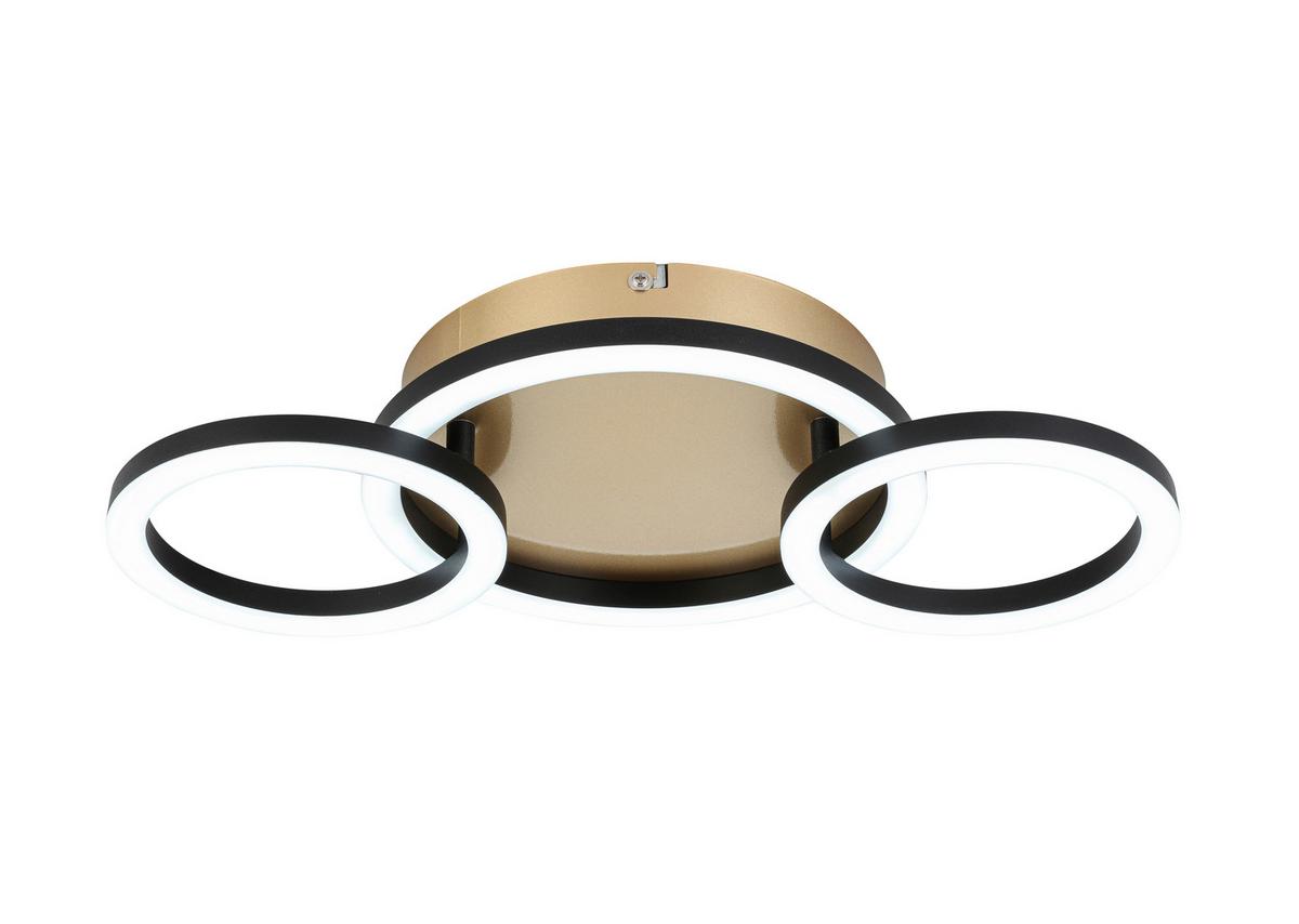 Led Stropna Svjetiljka Numim - cappuccino/crna, Moderno, metal/plastika (43/23/5cm) - Mömax