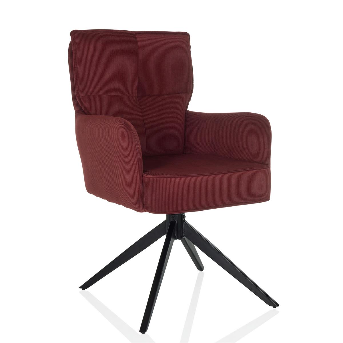 Naslanjač Tarugo, Rdeča - rdeča/črna, Moderno, kovina/tekstil (58/94/60cm) - MID.YOU