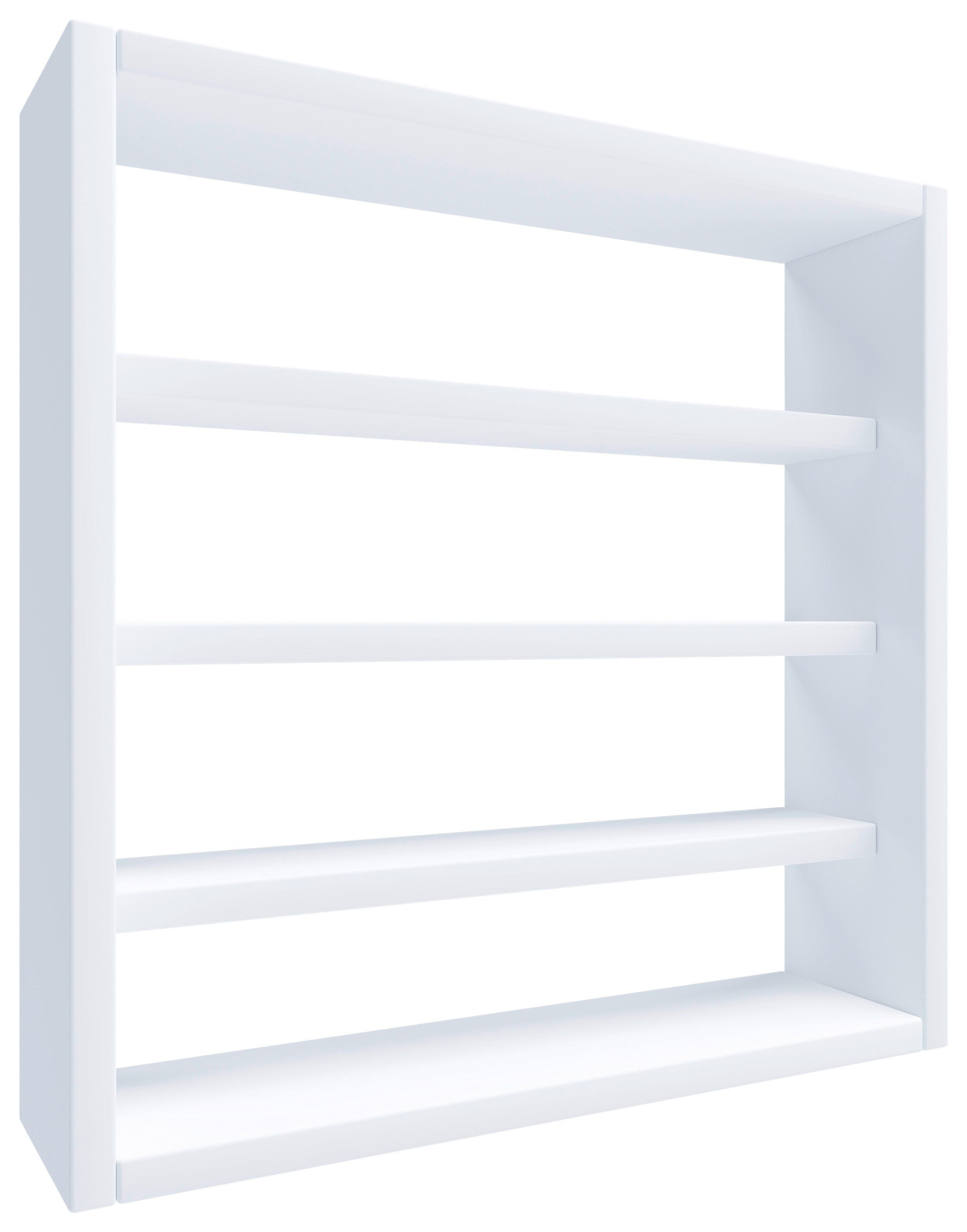 Wandregal Osado S - Weiss, Design, Holzwerkstoff (40/40/10cm) - MID.YOU