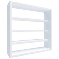 Stenski Regal Osado S, Bela - bela, Design, leseni material (40/40/10cm) - MID.YOU