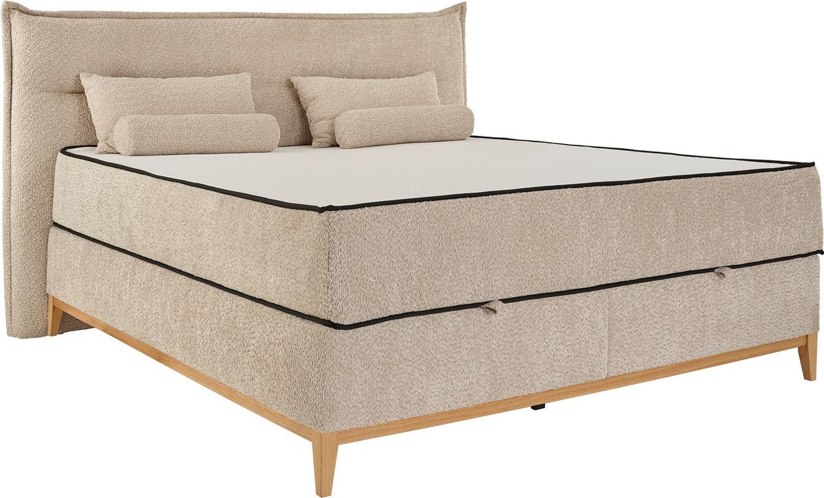 Box Krevet Smile - krem, Konvencionalno, drvni materijal/drvo (160/200cm) - Premium Living