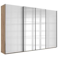 Ormar S Kliznim Vratima Level 36 D - boje hrasta/bijela visoki sjaj, Moderno, drvni materijal/metal (350/216/65cm) - Modern Living