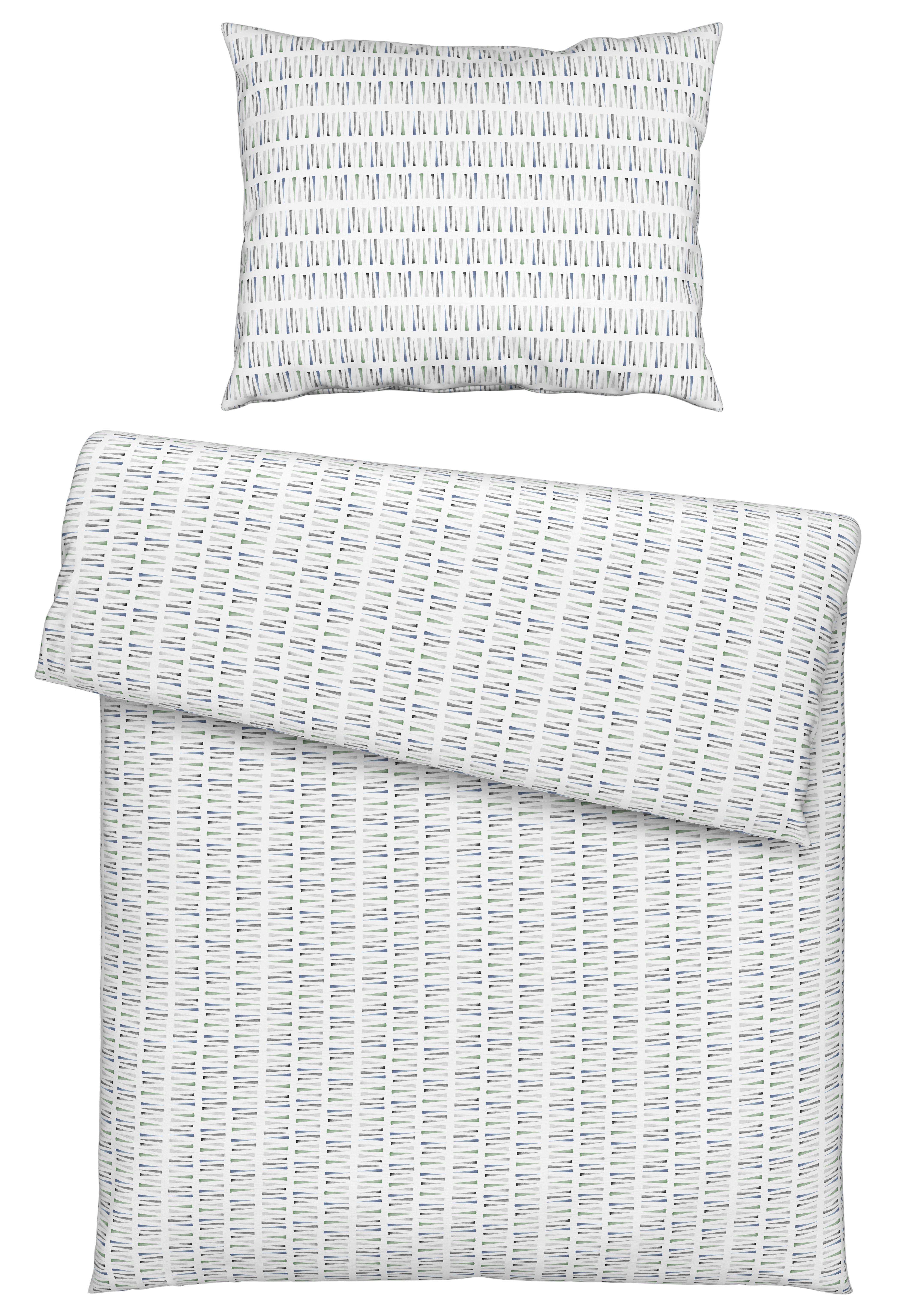 Bettwäsche Raul ca. 160x210cm - Grün, Konventionell, Textil (160/210cm) - Modern Living