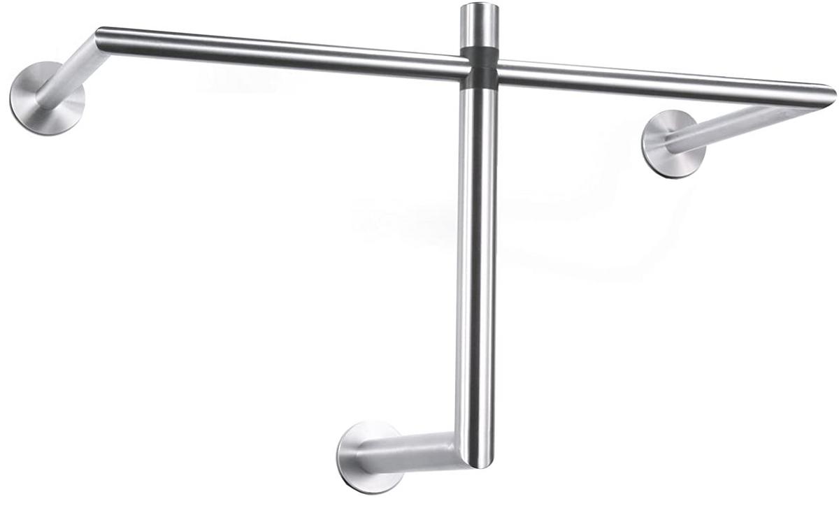 WIESZAK ŚCIENNY ABILIO - kolor stalowy, Design, metal (67/36/30cm) - Zack