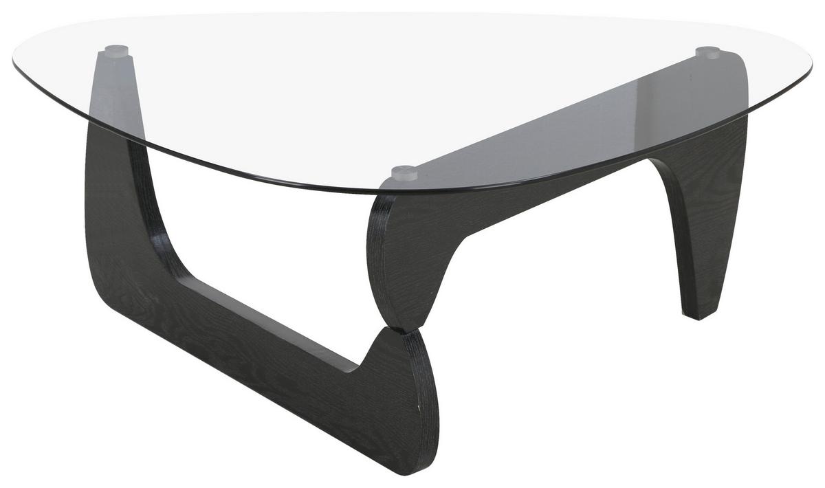 Stolić Amelia - siva/crna, Design, staklo/drvni materijal (80/40/114cm) - Premium Living