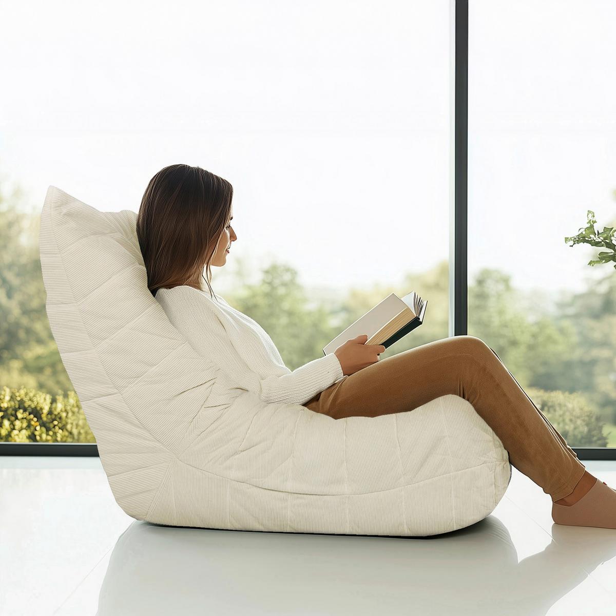 Naslanjač Sitzolo, Bež - bež, Moderno, tekstil (90/72/100cm) - MID.YOU