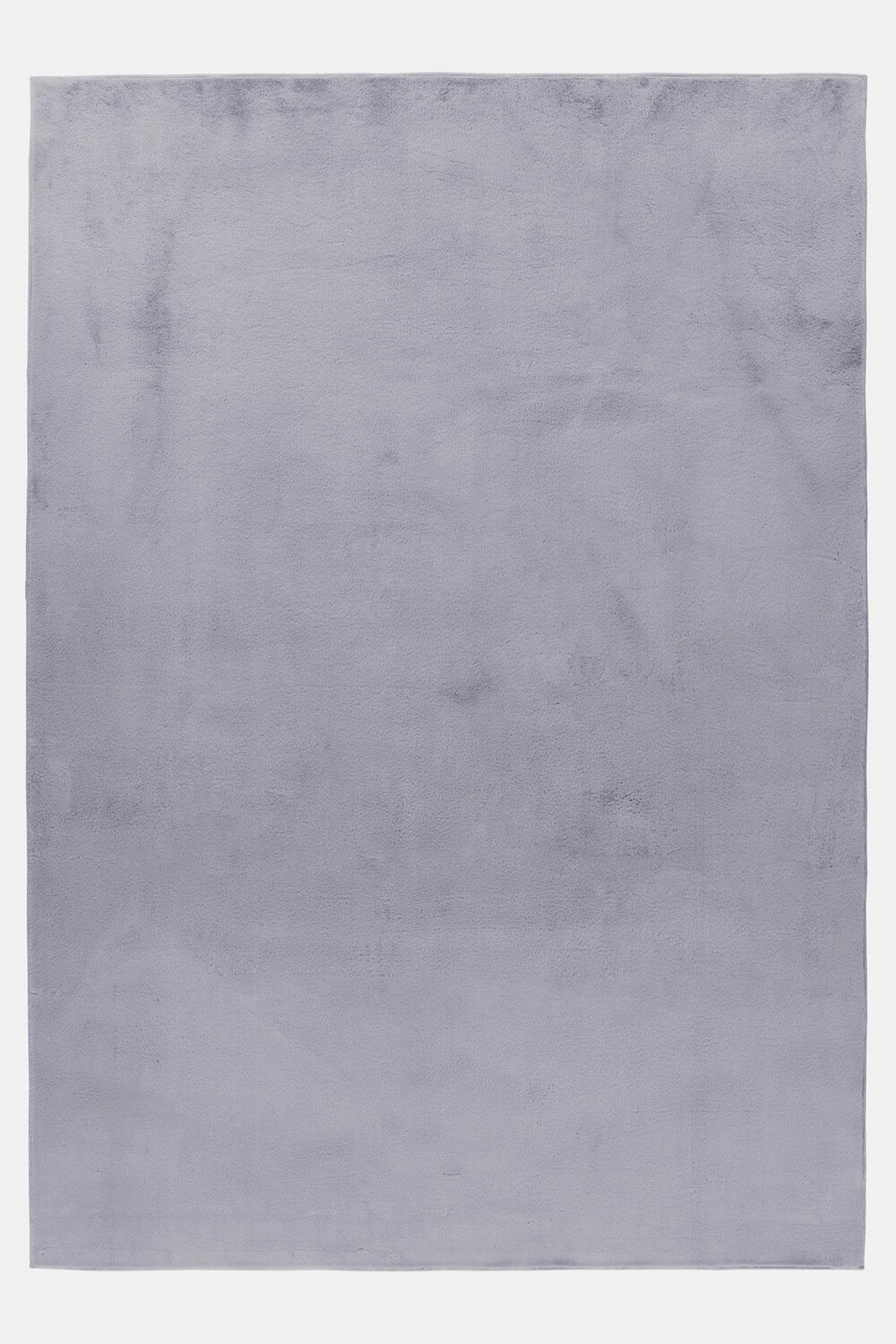 Hochflorteppich Pouffy Grau ca. 160x230cm - Grau, Basics, Textil (160/230cm)