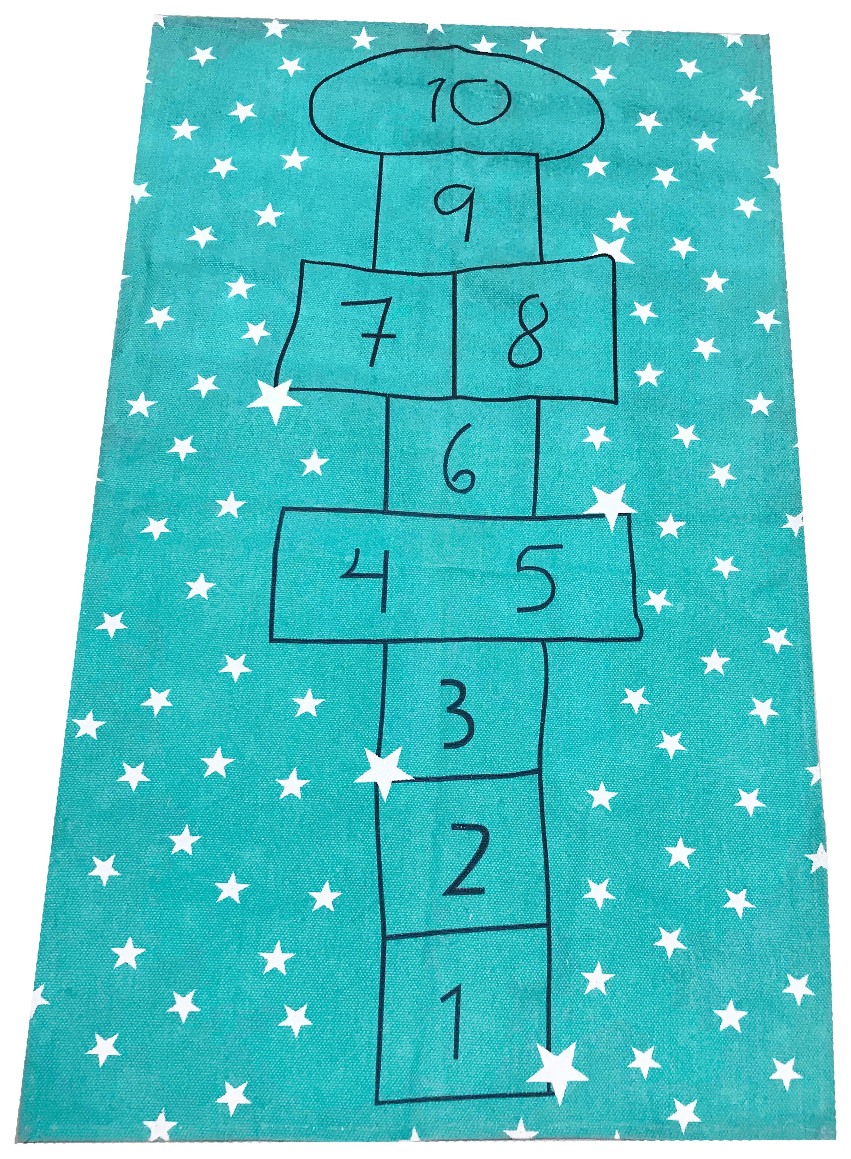 TEPPICH KINDERTEPPICH 90X150, TÜRKIS - Türkis, Modern, Textil (90/150cm)