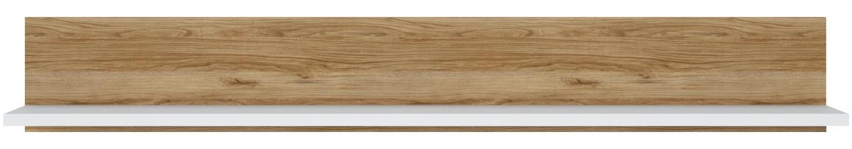 Panou de perete SALINAS - alb/culoare lemn stejar, Trend, material pe bază de lemn (152,7/22/22cm) - Modern Living