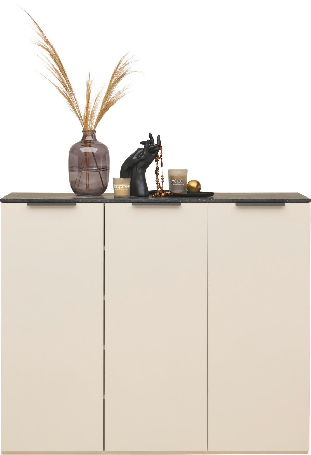 SZAFKA NA BUTY HALIFAX - antracytowy/kaszmir, Design, materiał drewnopochodny/tworzywo sztuczne (120/100/34,5cm) - Voleo