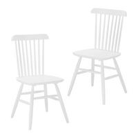 ZESTAW KRZESEŁ PEDRO - biały, Modern, drewno (48/89/52cm) - Bessagi Home