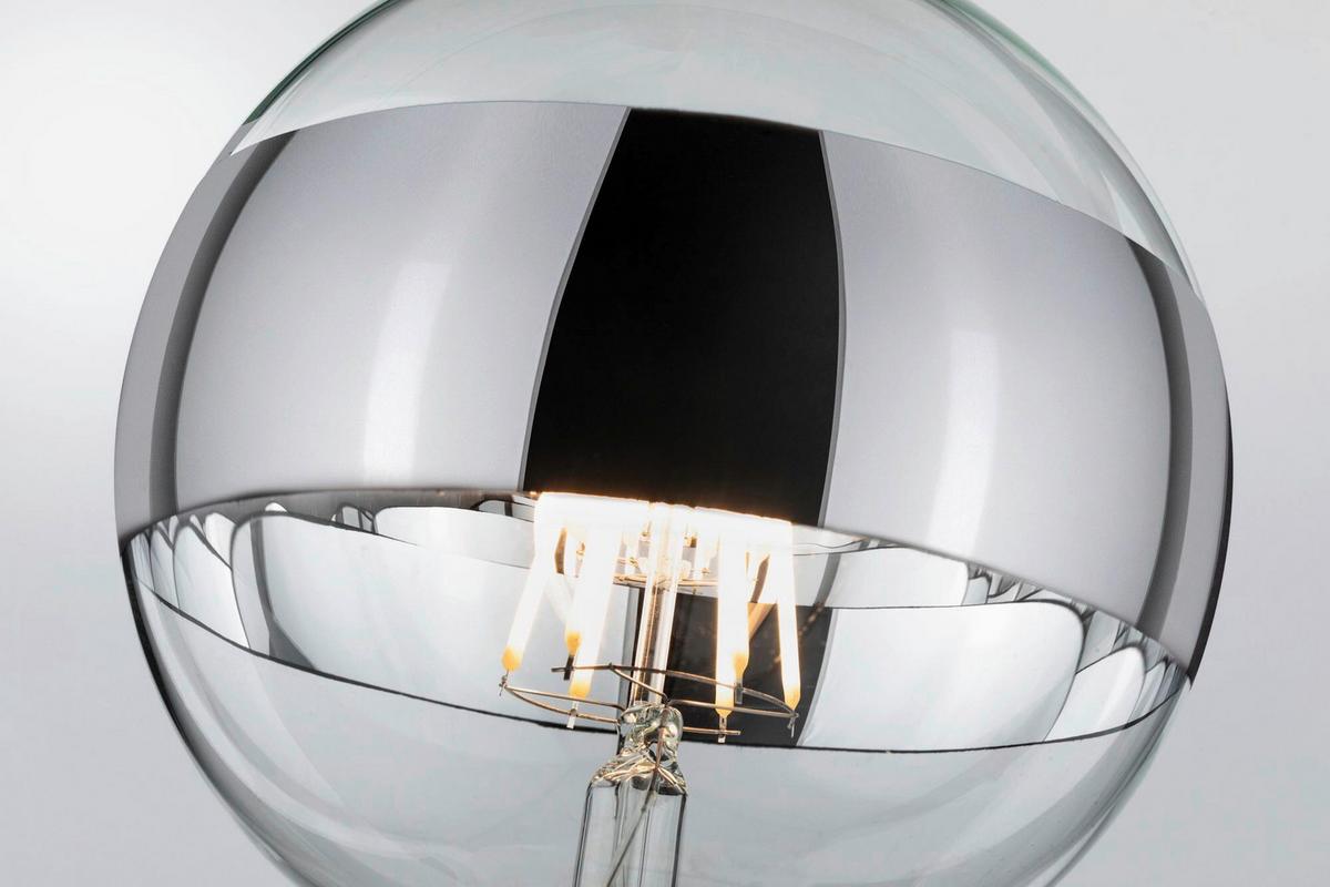 LED-Leuchtmittel 28681 max. 6,5 Watt - Klar/Silberfarben, Basics, Glas (17,4cm) - Paulmann