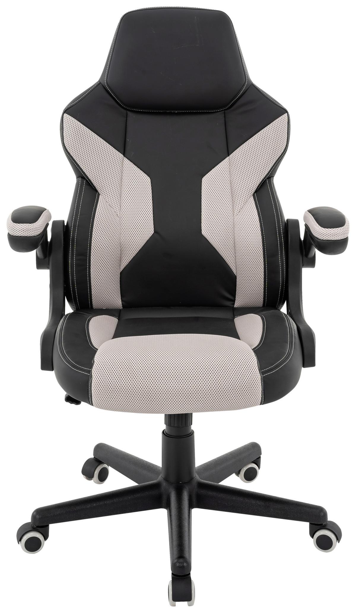 Direktorski Stol Meli - siva/črna, Moderno, kovina/umetna masa (62/117/66cm)