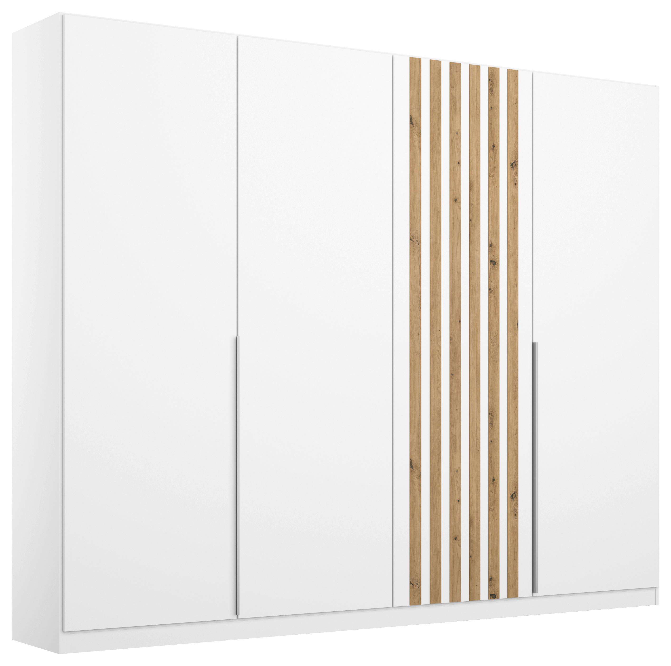 Ormar S Klasičnim Vratima Lamella - bijela/hrast Artisan, Moderno, drvni materijal/metal (226/210/54cm) - Modern Living
