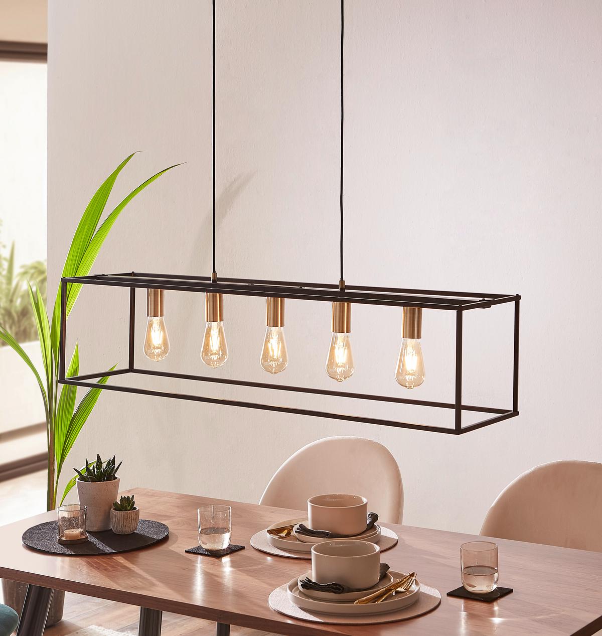 LAMPA WISZĄCA ENTHUSIASM *SBM* - czarny, Lifestyle, metal (110/25/150cm) - Marama