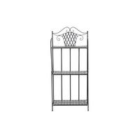 Pflanztisch Mosaik ca. 62x142x29 cm Schwarz - Schwarz, KONVENTIONELL, Keramik/Metall (62/142/29cm) - Siena Garden