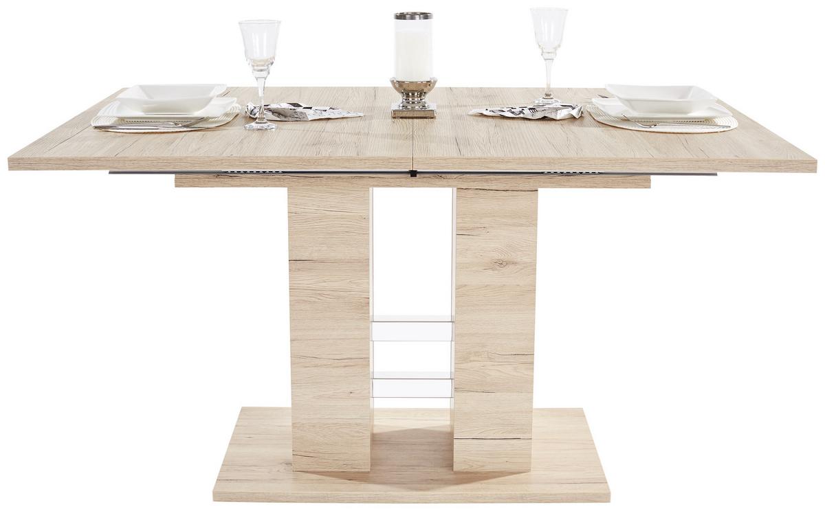 Raztegljiva Miza Helena, Barva Hrasta, 140-220 X 90 Cm - barve hrasta, Konvencionalno, leseni material (140-220/76/90cm) - Mömax
