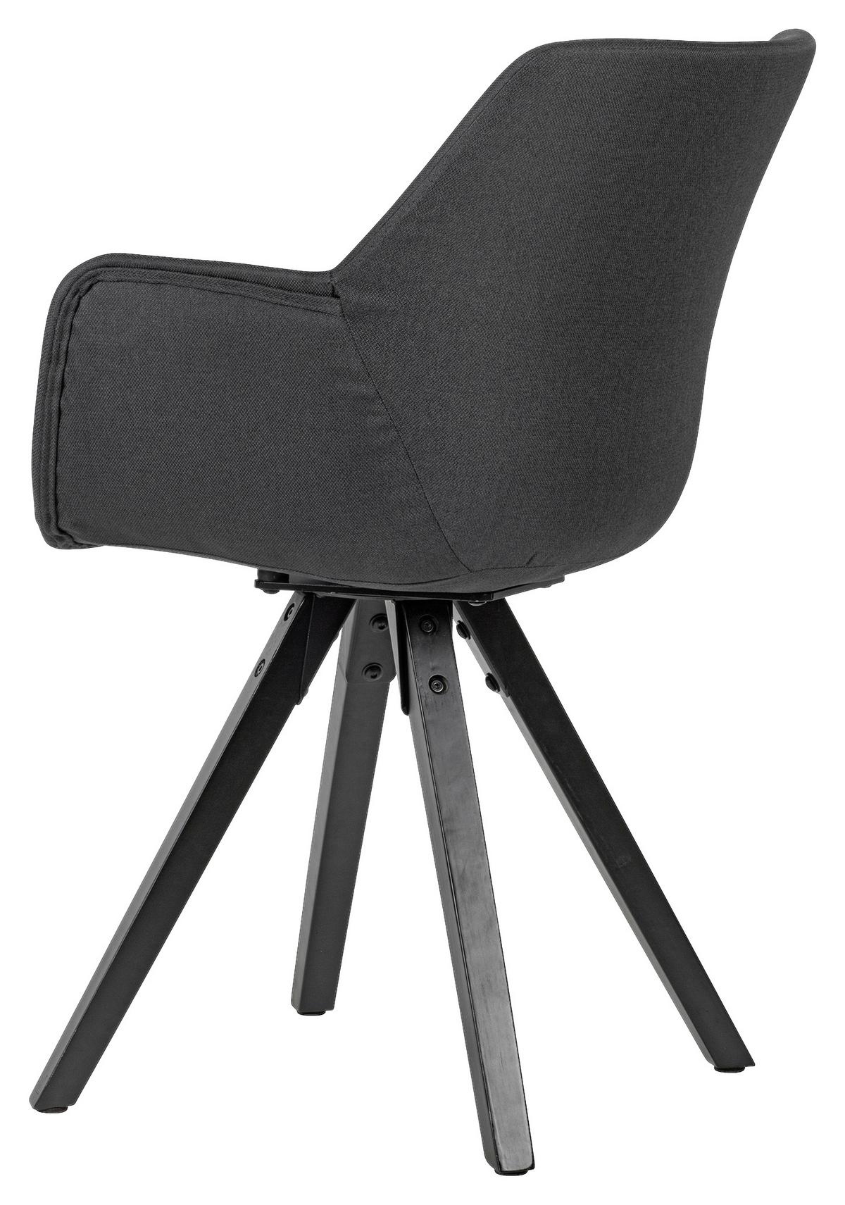 Set Naslanjačev Wl6.115 - črna, Moderno, tekstil/les (54/85/58cm) - MID.YOU