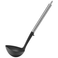 Schöpflöffel Luca in Schwarz - Silberfarben/Schwarz, Kunststoff/Metall (28cm) - Modern Living