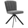 STOL NORA - grå/svart, Modern, metall/trä (52/87/64cm) - Premium Living