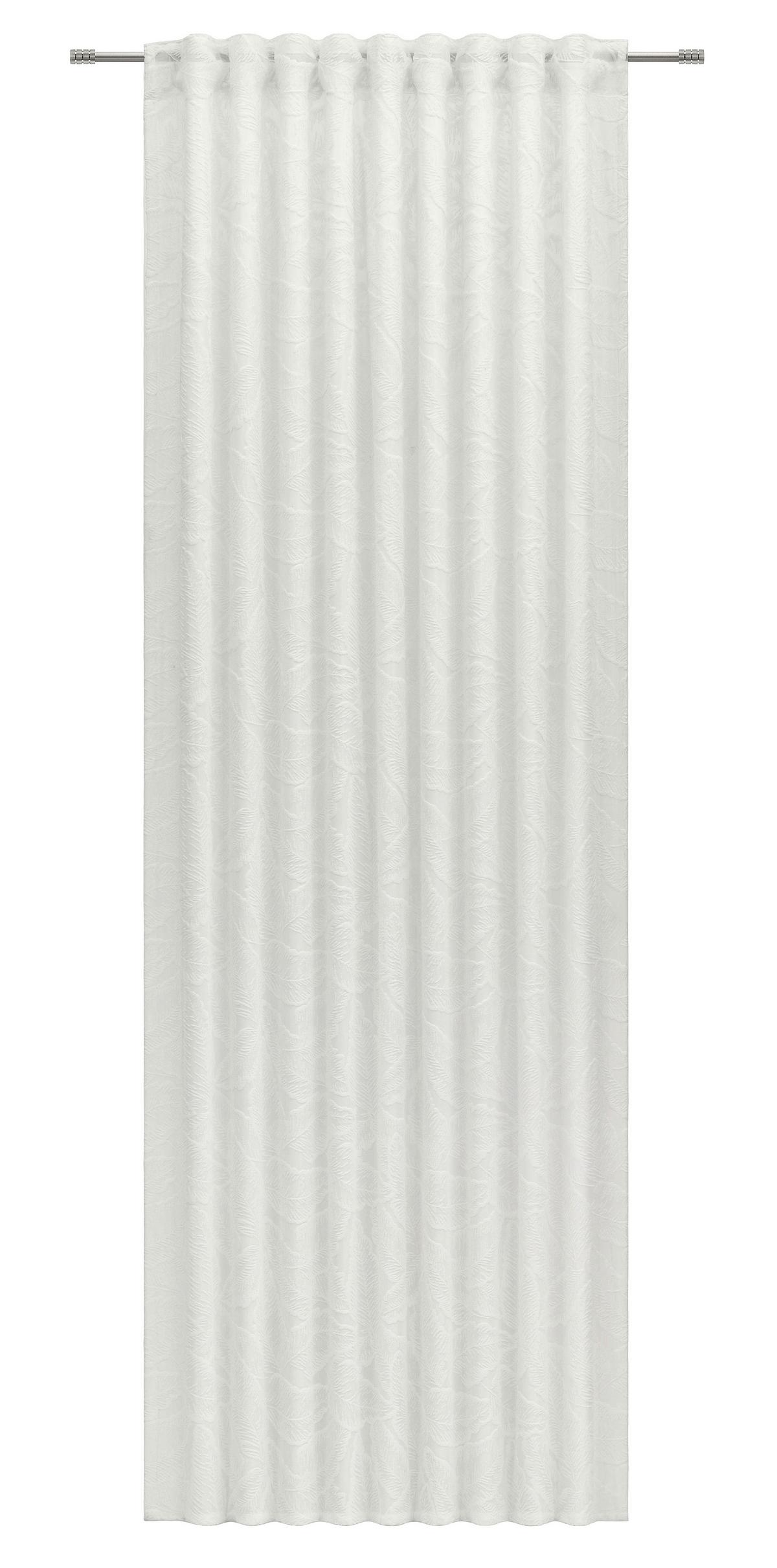 ZASŁONA GOTOWA LEAF - biały, Natur, tkanina (140/245cm) - Esposa